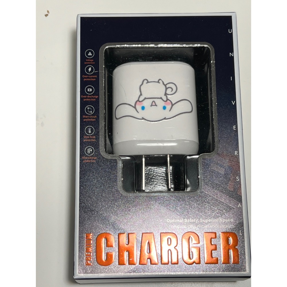 Cinnamoroll Wall‎ Charger White Kawaii Anime USB Travel Adapter